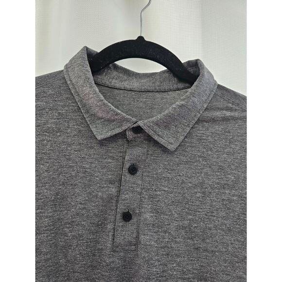 Lululemon Evolution Polo Heathered Black size M - Picture 5 of 9